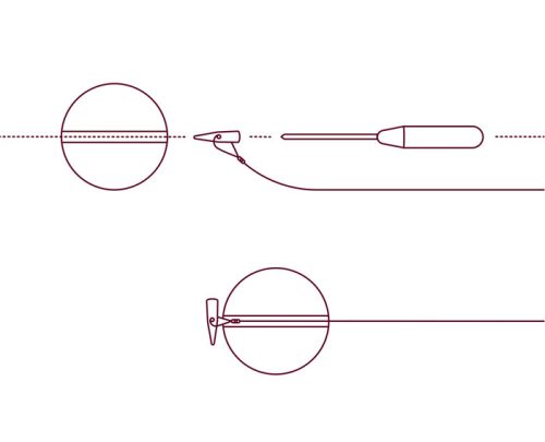 Delphin Q-STOP stopper / átlátszó+narancsszínű