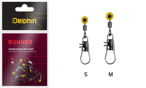 Delphin feeder futó és forgó kapoccsal RUNNER / 10db