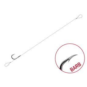 Kötött horog Delphin FLR Loop / 6db