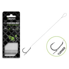 Delphin Fluoro Sting Feeder Rig / 10db