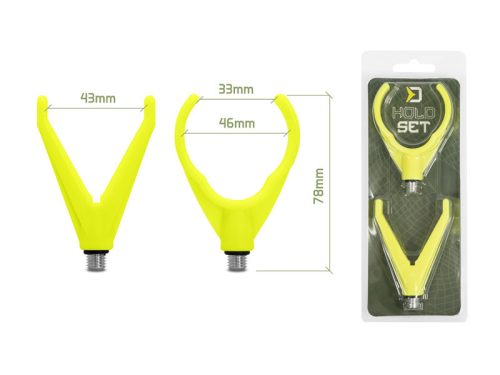 Delphin HoldSET bottartó készlet -Fluo sárga