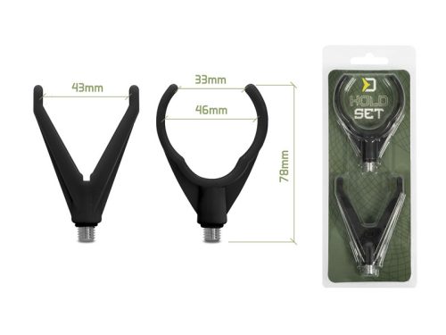 Delphin HoldSET bottartó készlet -Fekete