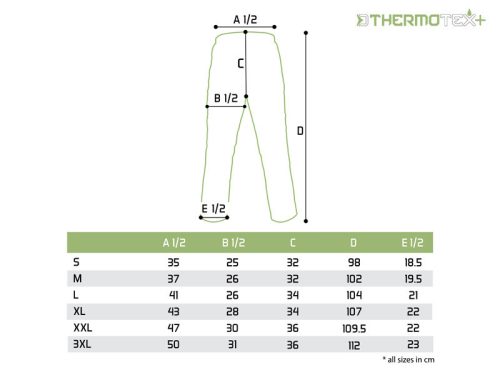 Delphin ThermoTEX Plus+ kültéri nadrág