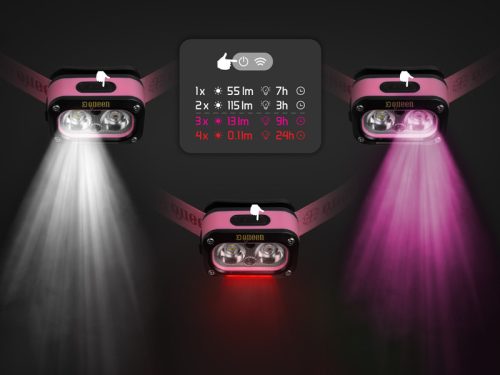Delphin QUEEN fejlámpa 3W/1200mAh