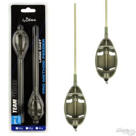   By Döme TEAM FEEDER Long Cast Pro Method Feeder kosár - 2 db